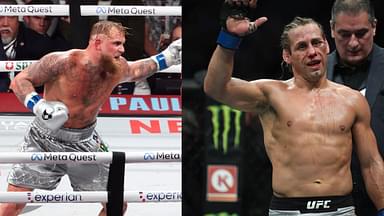 Jake Paul (L) and Urijah Faber (R)