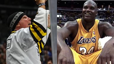 Will Ferrell (L) and Shaquille O'Neal (R)