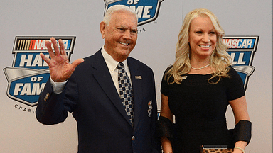 January 29, 2014, Charlotte, NC, USA: NASCAR, Motorsport, USA Hall of Fame member Junior Johnson and his wife, Lisa Johnson, walk the red carpet prior to the NASCAR Hall of Fame Induction Ceremony in Charlotte, N.C., on January 29, 2014. Junior Johnson, a racing icon who ran moonshine before NASCAR fame, dies at age 88 - ZUMAm67_ 20140129_zaf_m67_275 Copyright: xJeffxSinerx