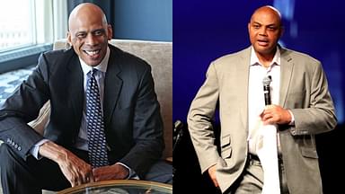 Kareem Abdul-Jabbar(L) and Charles Barkley(R)