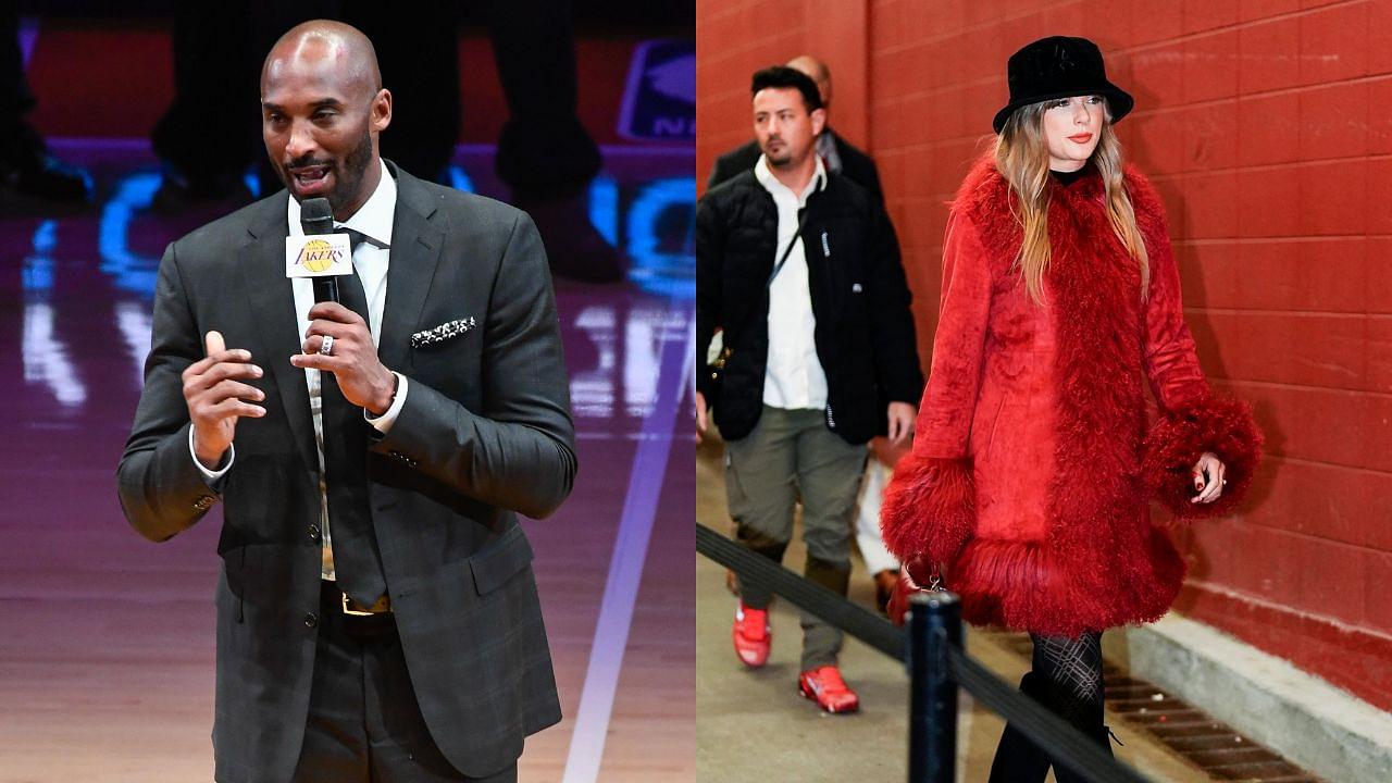 Kobe Bryant (L), Taylor Swift (R)