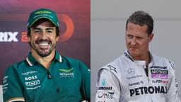 Fernando Alonso (L) and Michael Schumacher (R)