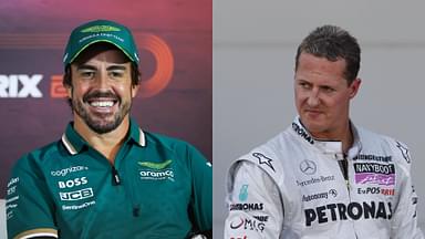 Fernando Alonso (L) and Michael Schumacher (R)