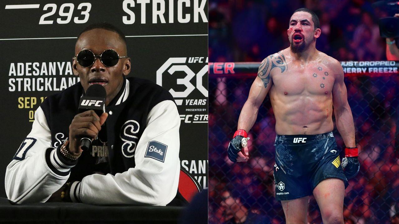 Israel Adesanya (L), Robert Whittaker (R)