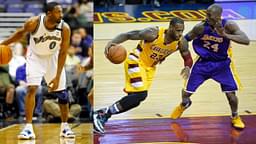 Gilbert Arenas (L), LeBron James and Kobe Bryant (R)