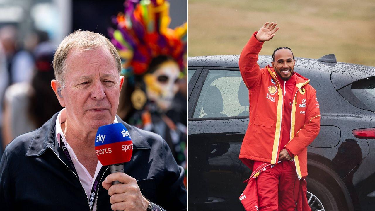 Martin Brundle(L), Lewis Hamilton(R)