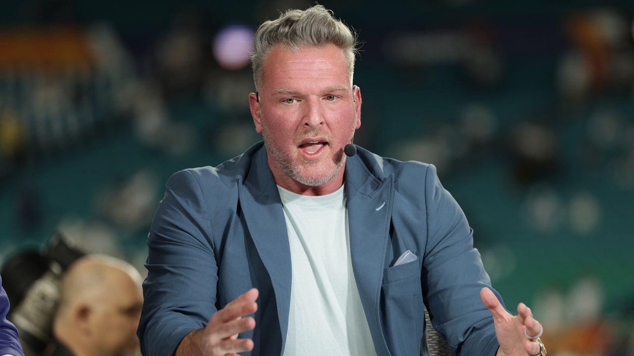 ESPN analysts Pat McAfee before the game between the Notre Dame Fighting Irish and the Penn State Nittany Lions in the Orange Bowl at Hard Rock Stadium.