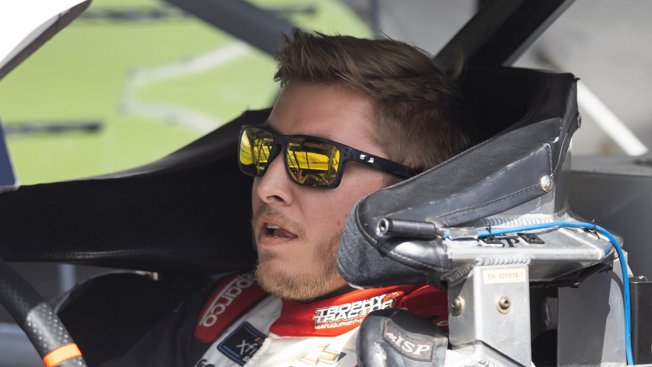 NASCAR Xfinity Series driver Garrett Smithley during the Beef It's What's For Dinner 300 at Daytona International Speedway.