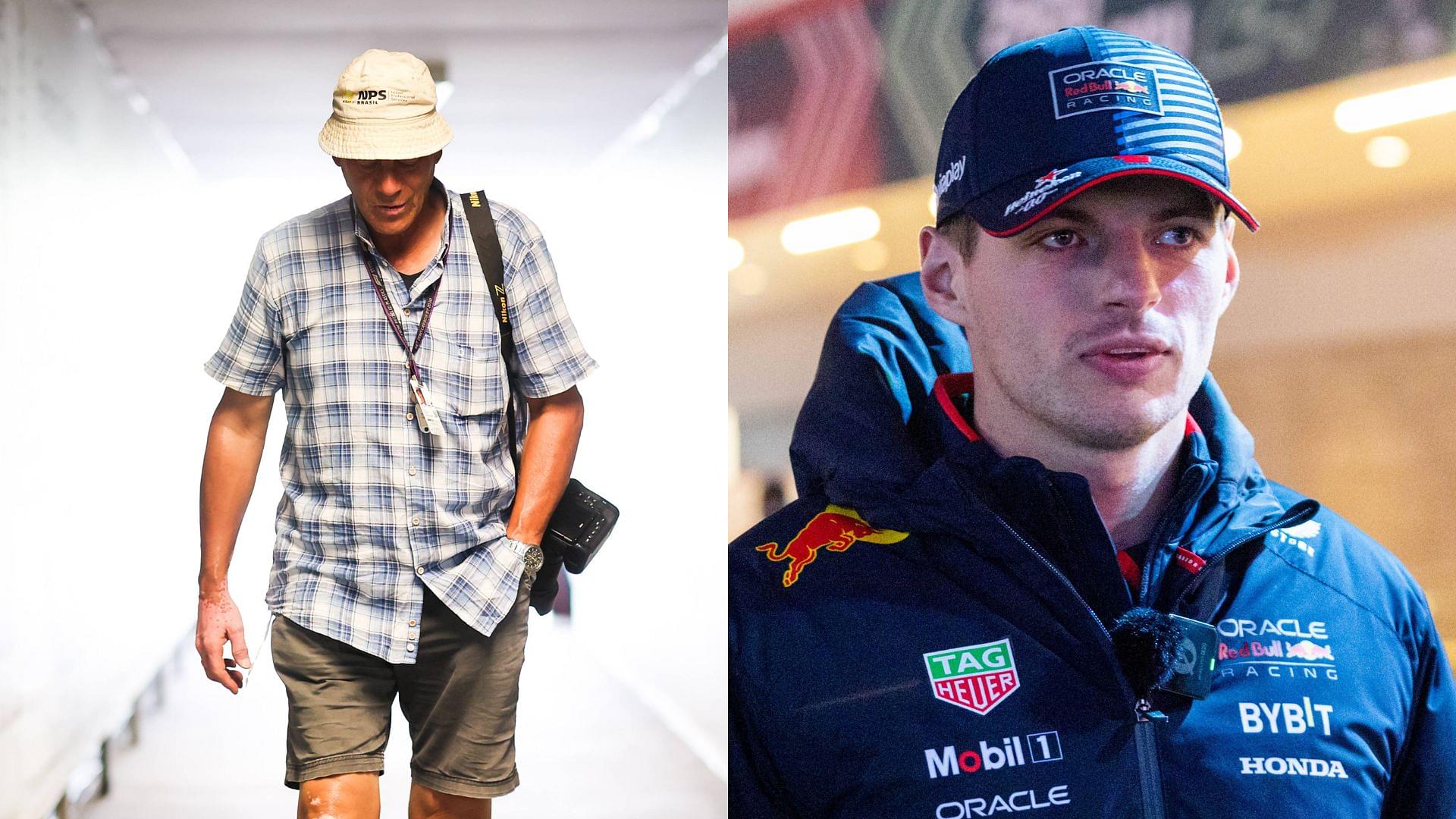 Peter van Egmond (L) and Max Verstappen (R)