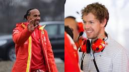 Lewis Hamilton (L) and Sebastian Vettel (R)