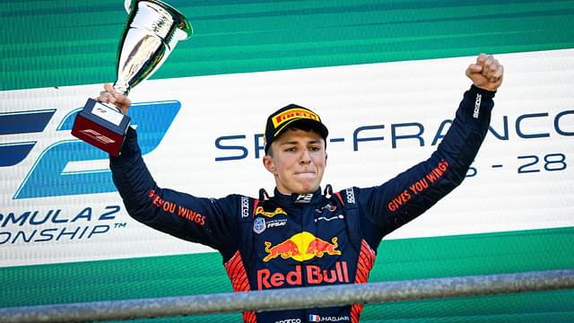 HADJAR Isack (fra), Campos Racing, Dallara F2 2024, portrait, podium during the 10th round of the 2024 FIA Formula 2 Championship from July 26 to 28, 2024 on the Circuit de Spa-Francorchamps