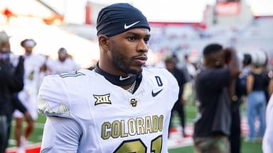 Colorado Buffaloes safety Shilo Sanders (21) against the Arizona Wildcats at Arizona Stadium.