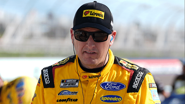 Oct 26, 2024; Homestead, Florida, USA; NASCAR Cup Series driver Michael McDowell (34) during qualifying for the Straight Talk Wireless 400 at Homestead-Miami Speedway. Mandatory Credit: Jasen Vinlove-Imagn Images