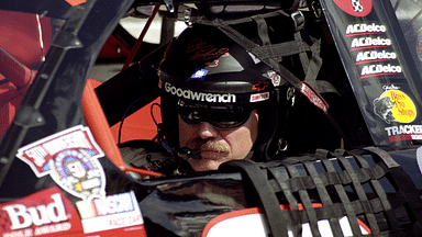 Dale Earnhardt Sr. of the Goodwrench Chevrolet car gets ready for the Checker Auto Parts/Dura Lube 500 at Phoenix International Raceway.