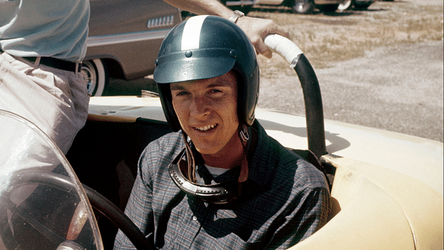 Apr 3, 1960; Riverside, CA, USA; FILE PHOTO; USAC driver Dan Gurney at the 1960 International Grand Prix road race at Riverside Raceway. Mandatory Credit: Darryl Norenberg-US PRESWIRE