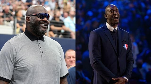 Shaquille O'Neal (L), Kevin Garnett (R)