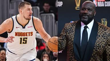 Nikola Jokic (L) and Shaquille O'Neal (R)