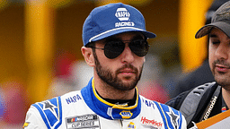 NASCAR Cup Series driver Chase Elliott (9) signs autographs during practice for the Daytona 500 at Daytona International Speedway.