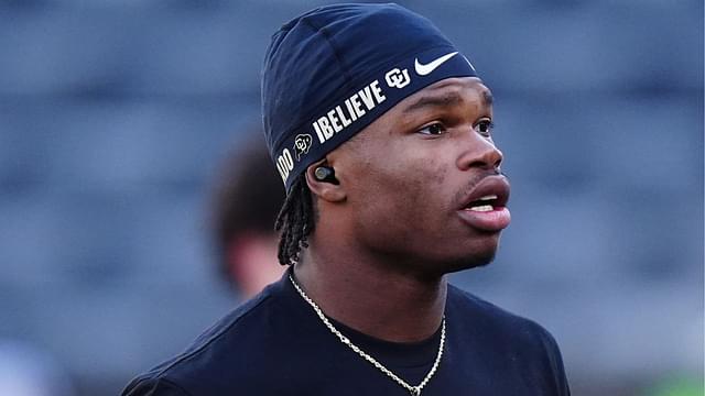 Colorado Buffaloes wide receiver Travis Hunter (12) before the game against the Oklahoma State Cowboys at Folsom Field.