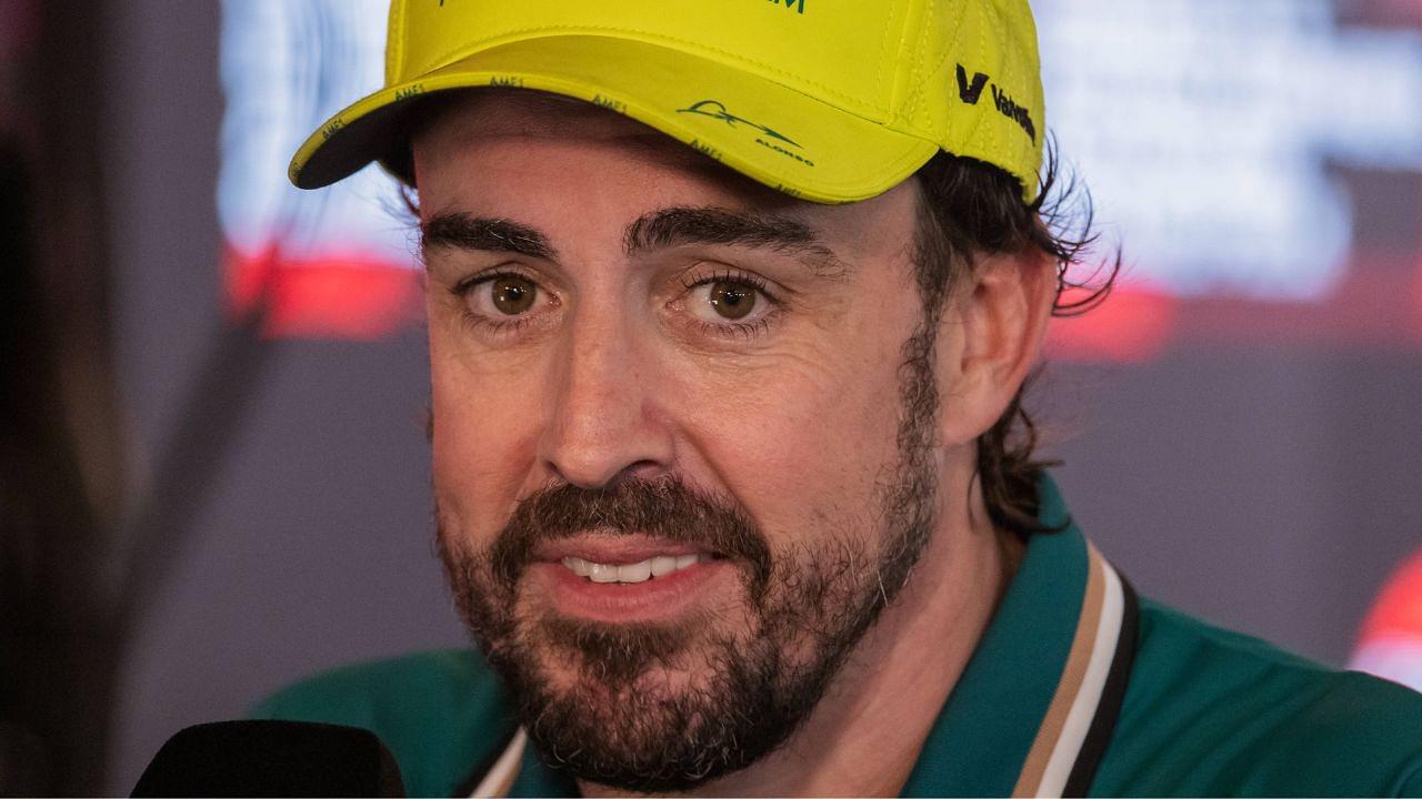 Fernando Alonso of Spain and Aston Martin Aramco F1 Team during Formula One Abu Dhabi GP