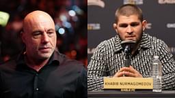 Joe Rogan (L), Khabib Nurmagomedov (R)