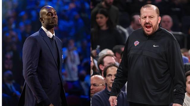 Kevin Garnett (L), Tom Thibodeau (R)