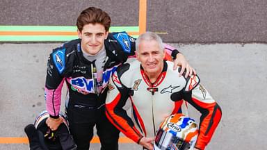 Mick and Jack Doohan after their demonstration at the 2024 Australian Grand Prix at Albert Park in Melbourne