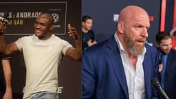 Kamaru Usman (L), Triple H (R)