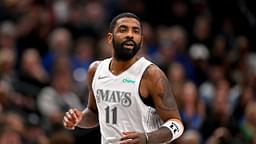 Dallas Mavericks guard Kyrie Irving (11) runs back up the court during the second half against the Minnesota Timberwolves at the American Airlines Center