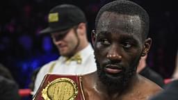 Terence Crawford looks on after winning his fight against Amir Khan during the WBO welterweight title fight at Madison Square Garden.