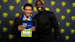 Former New England Patriot, Devin McCourty, greets the RI Athletes of the Year at the All-State Rhode Island High School Sports Awards at Vet s Memorial on June 27, 2023.