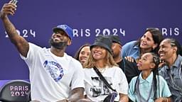 Lebron James Attends Basket Ball 3X3 Spain v USA Lebron James and his wife Savannah James attend the Basket Ball 3x3, ESP v USA - Olympic summer games, Paris 2024, Paris, France on July 2024.