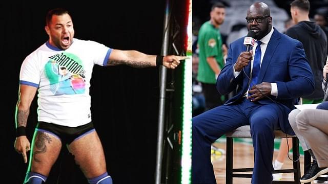 Santino Marella (L) and Shaquille O'Neal (R)