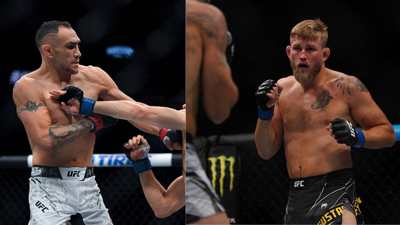 Tony Ferguson (L), Alexander Gustafsson (R)