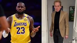 LeBron James (L) and Skip Bayless (R)