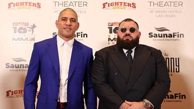 Alex Pereira and Plinio Cruz walks the red carpet at the Fighters Only World MMA Awards at The Theatre at Virgin Hotels on December 5, 2024 in Las Vegas, Nevada. Las Vegas USA - ZUMAp175 20241205_zsa_p175_074 Copyright: xAlejandroxSalazarx