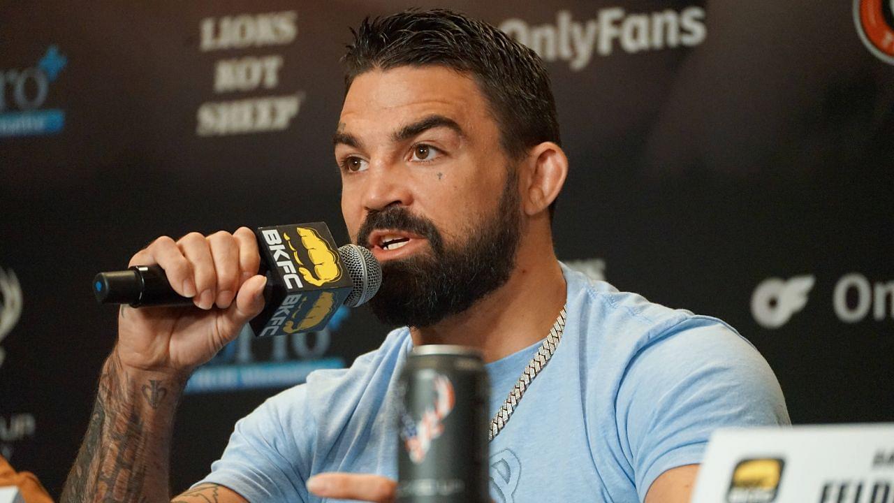 LAS VEGAS, NV - APRIL 4: Mike Perry attends the BKFC 41 official pre-fight press conference, PK, Pressekonferenz on April 4, 2023, at the Palms Casino in Las Vegas, NV. (Photo by Amy Kaplan Icon Sportswire) BOXING: APR 04 BKFC 41 Press Conference Icon2304042110