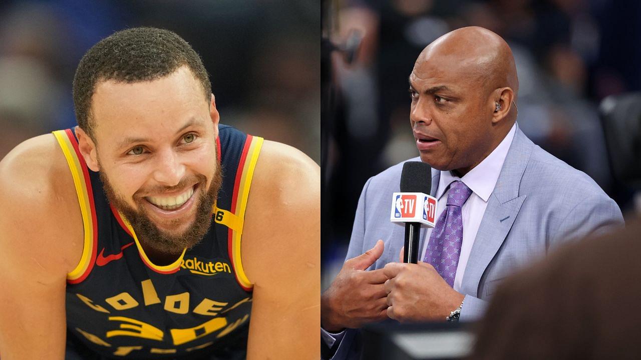 Stephen Curry(L) and Charles Barkley(R)