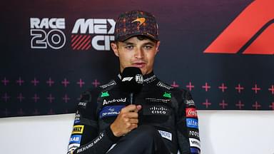 NORRIS Lando (gbr), McLaren F1 Team MCL38, portrait press conference, PK, Pressekonferenz during the Formula 1 Gran Premio de la Ciudad de Mexico 2024, 20th round of the 2024 Formula One World Championship, WM, Weltmeisterschaft from October 25 to 27, 2024 on the Autodromo Hermanos Rodriguez