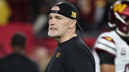 Jan 12, 2025; Tampa, Florida, USA; Washington Commanders head coach Dan Quinn before a NFC wild card playoff against the Tampa Bay Buccaneers at Raymond James Stadium.