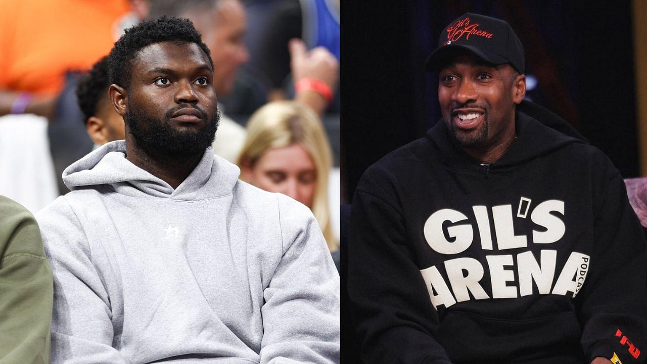 Zion Williamson (L) and Gilbert Arenas (R)