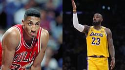 Scottie Pippen (L), LeBron James (R)