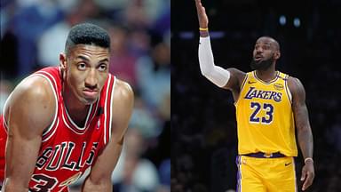 Scottie Pippen (L), LeBron James (R)