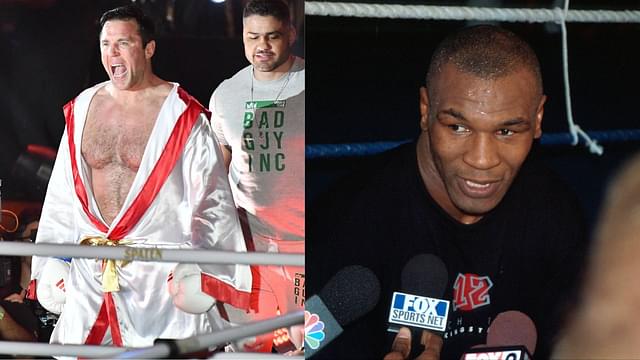 Chael Sonnen (L), Mike Tyson (R)