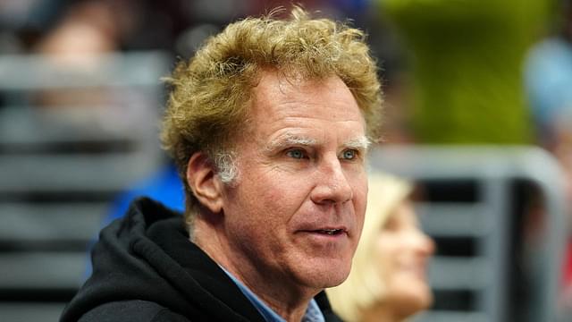 Will Ferrell reacts in the second period of the game between the LA Kings and the Detroit Red Wings at Crypto.com Arena.