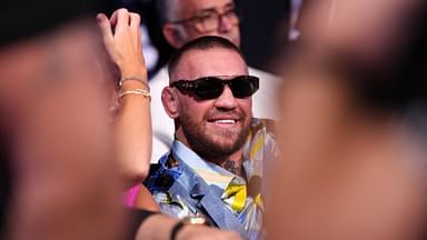 Wembley Stadium Conor McGregor in the stands at Wembley Stadium, London. Picture date: Saturday September 21, 2024. Use subject to restrictions. Editorial use only, no commercial use without prior consent from rights holder. PUBLICATIONxNOTxINxUKxIRL Copyright: xBradleyxCollyerx 77544020