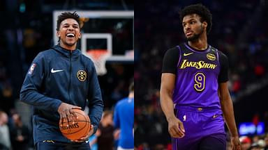 Nick Young (L) and Bronny James (R)