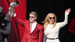 Kansas City Chiefs owner Clark Hunt and wife Tavia Hunt during the celebration of the Kansas City Chiefs winning Super Bowl LVIII.