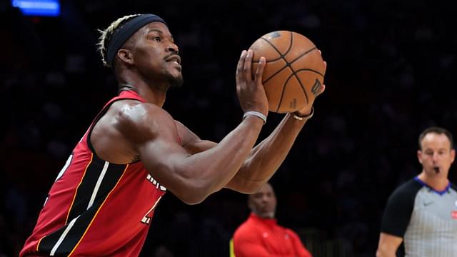 Jimmy Butler NBA: Portland Trail Blazers at Miami Heat