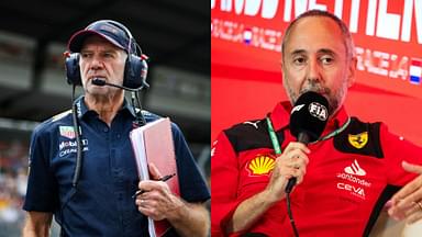 Adrian Newey (L) and Enrico Cardile (R)